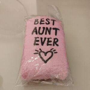Pink 'Best Aunt Ever' Socks-NWT